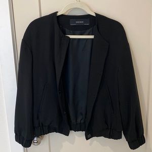 Zara Black Bomber